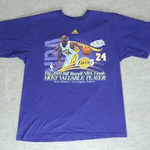 Vintage LA Lakers Shirt 2009 NBA Kobe Bryant MVP Finals Champions Men's Medium